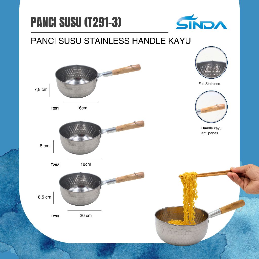 Jual PANCI MINI STAINLESS GAGANG KAYU/ PANCI MINI SUSU GAGANG KAYU TYPE ...