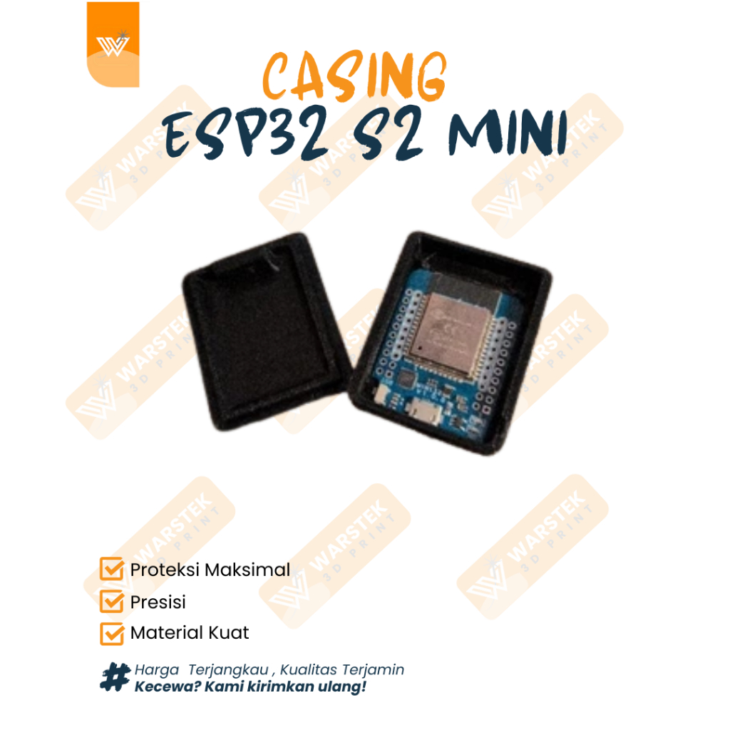 Jual Casing ESP32 S2 Mini – Pelindung Minimalis dengan Port USB-C dan ...