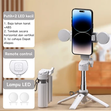 Zyntec 42CM Mini Tripod 3in1 Bluetooth Remot Control Selfie Stick Hp Extendable Grip Stainless