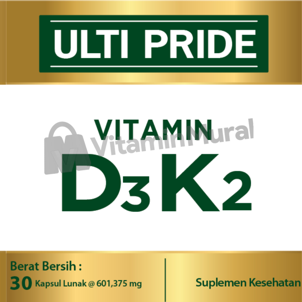 Jual ULTIPRIDE VITAMIN D3K2 - ISI 30 & 100 KAPSUL LUNAK - SUPLEMEN ...