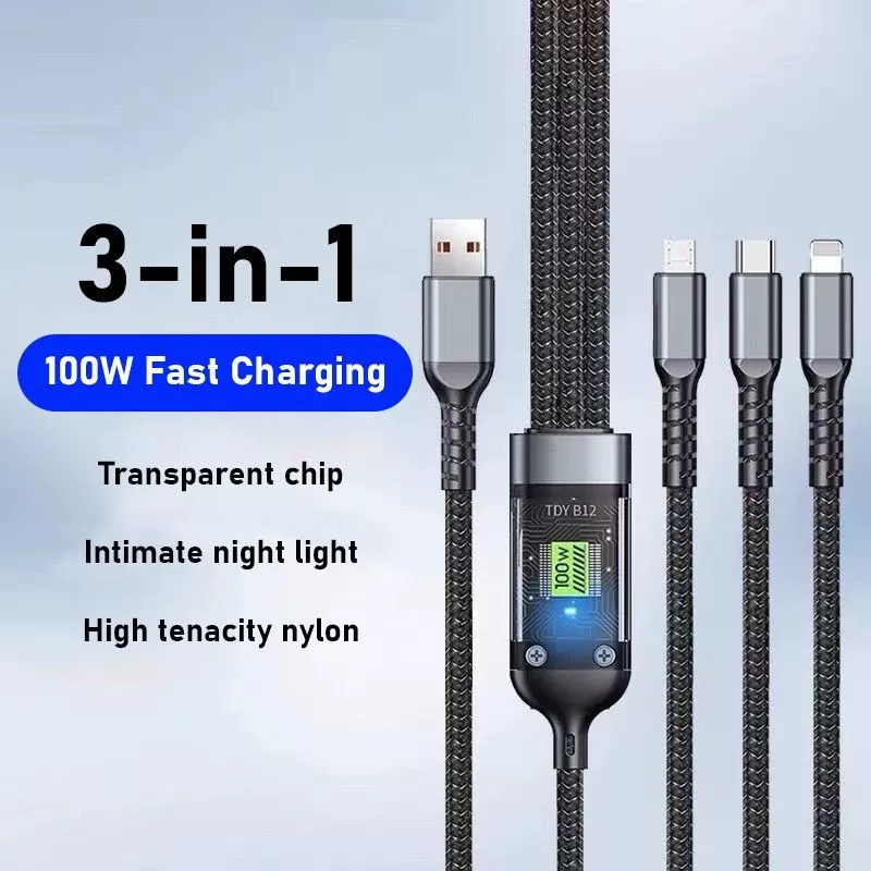 Jual SHT - Kabel data Led 3in1 Cable/Kabel Data Charger Fast Charging ...