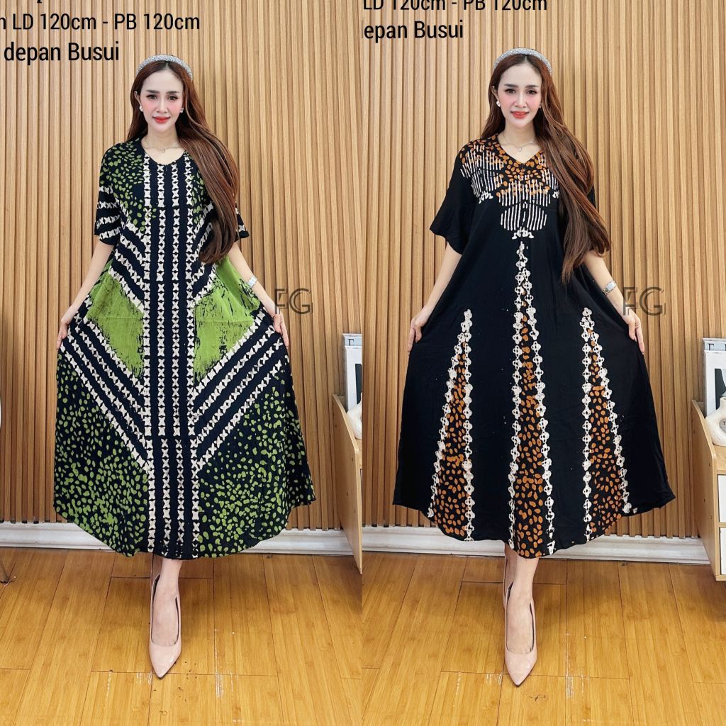 Daster Jumbo Twill Rayon Super Lengan