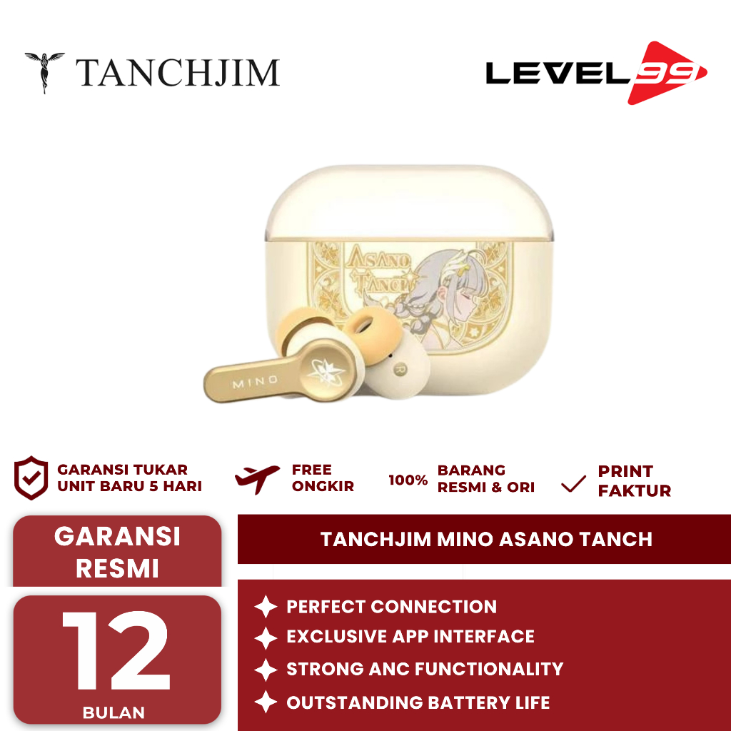 Jual Tanchjim Mino Asano Tanch 10mm Dynamic Driver Bluetooth 5.3 TWS ...