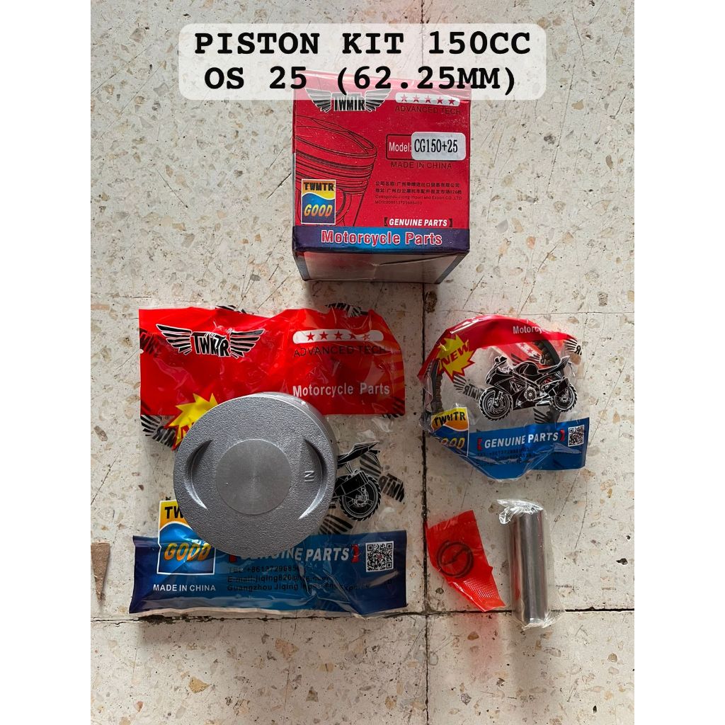 Jual Piston Set Kit 150 cc OV 25 Viar Tossa Kaisar Motor Roda Tiga ...