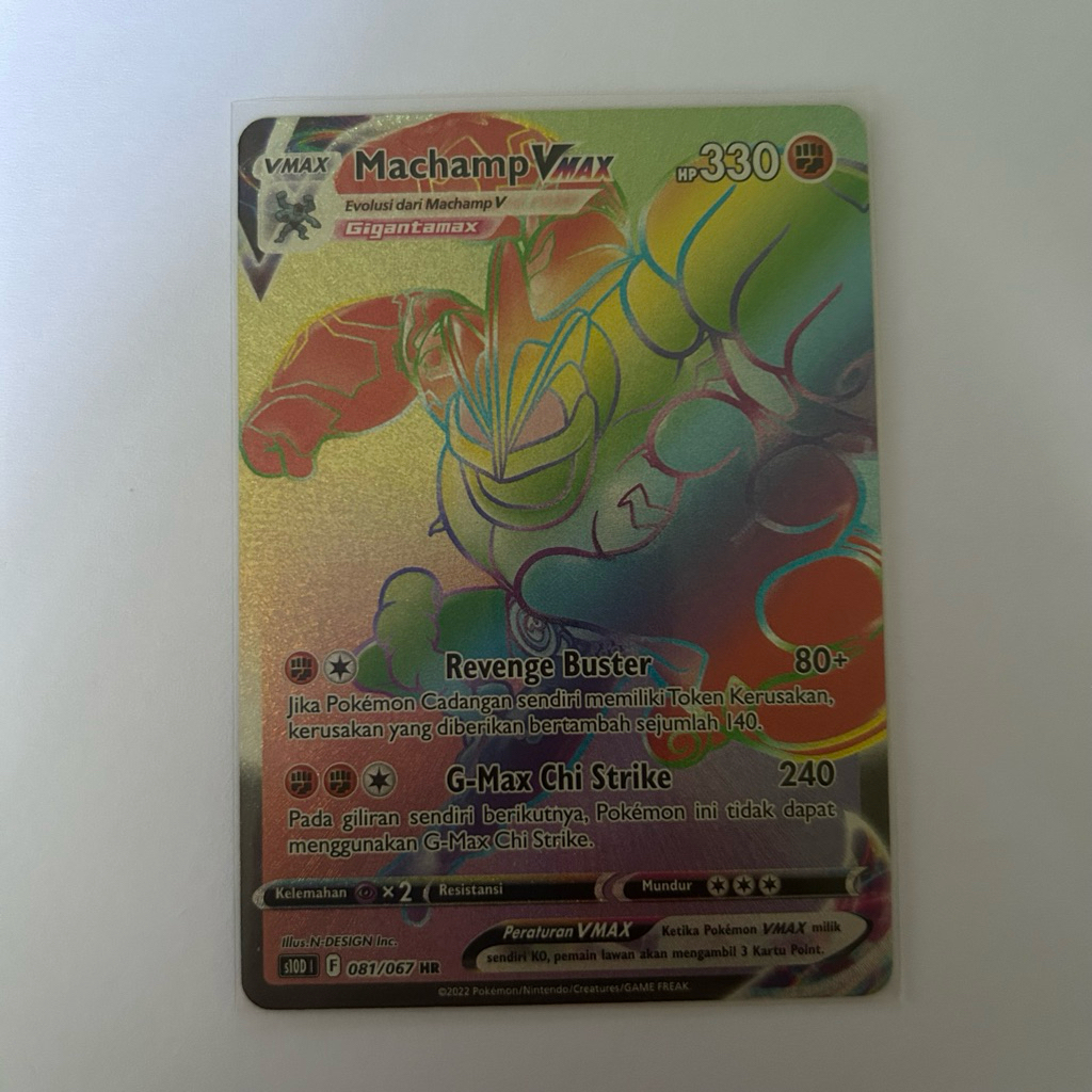 Jual machamp hyper rare rainbow hr pokemon tcg indonesia original ...