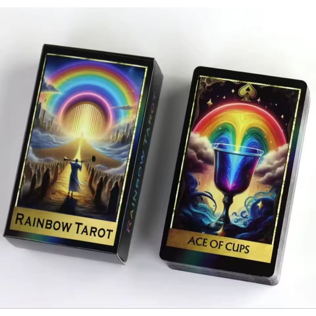 Jual Rainbow Tarot Deck 78 Colorful Tarot Oracle Cards Illustration ...