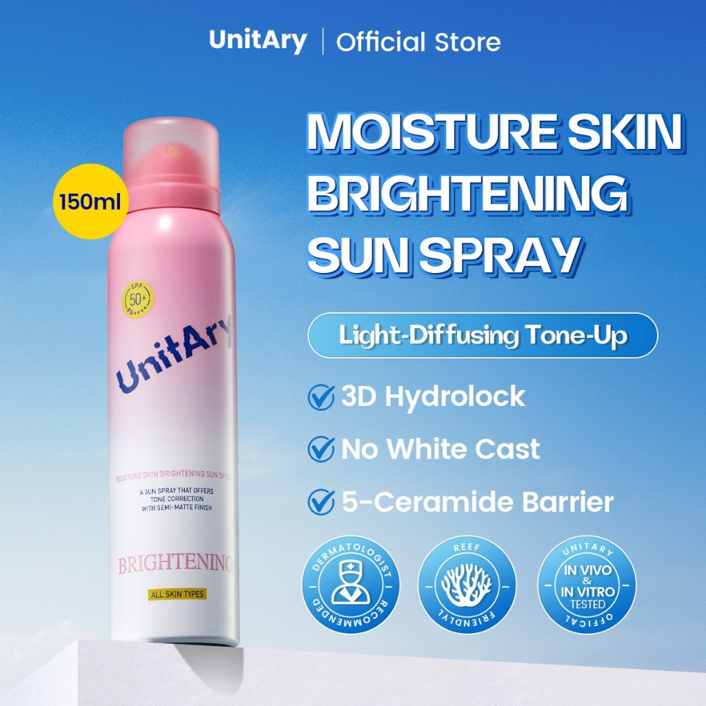 Jual [NEW LAUNCH] UNITARY MOISTURE SKIN BRIGHTENING BODY SUN SPRAY All ...