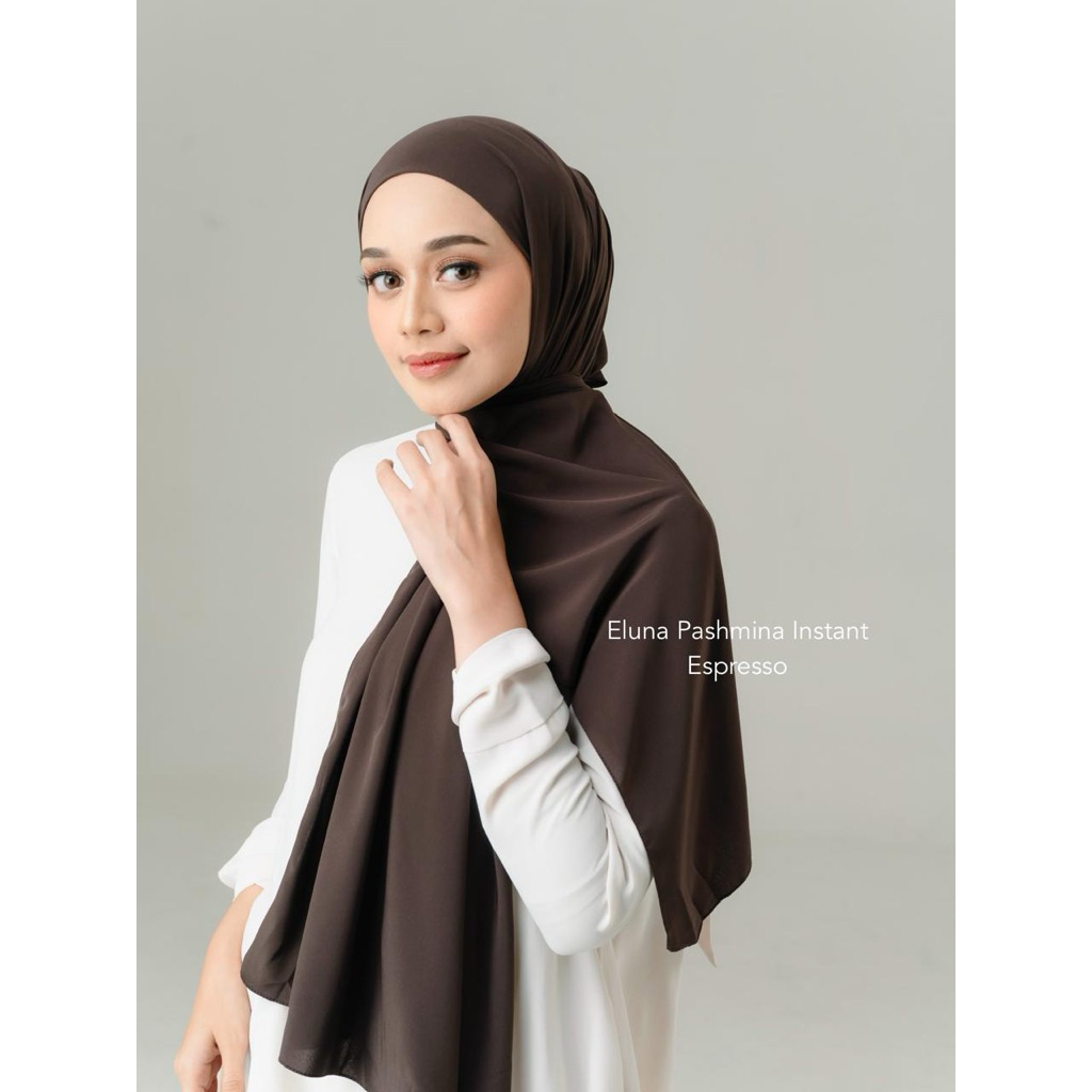 ELUNA PASHMINA INSTANT Hijab Instant Dengan Material Airy Silk