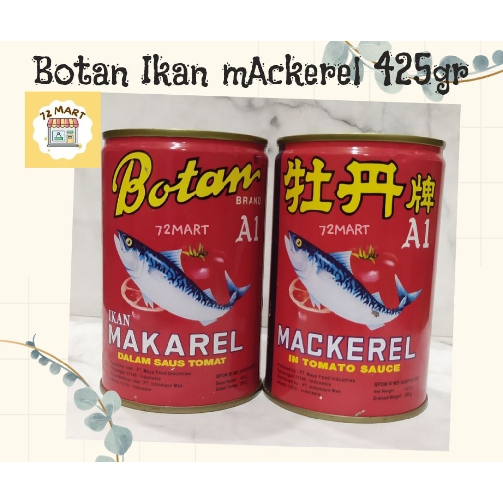 Jual Botan Brand A1 Ikan Mackerel Dalam Saus Tomat 425gr | Shopee Indonesia