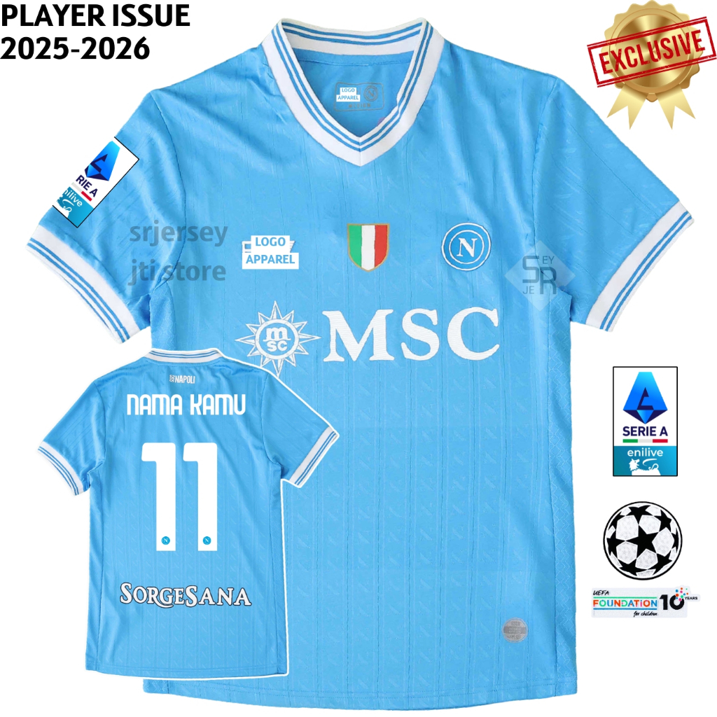 Jual PLAYER ISSUE Jersey Npl Home 2025 2026 Baju Bola Biru Full Patch ...