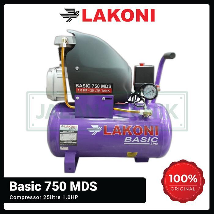 Jual Mesin Kompresor Lakoni Basic750MDS Compressor 1HP 25l Basic 750 ...