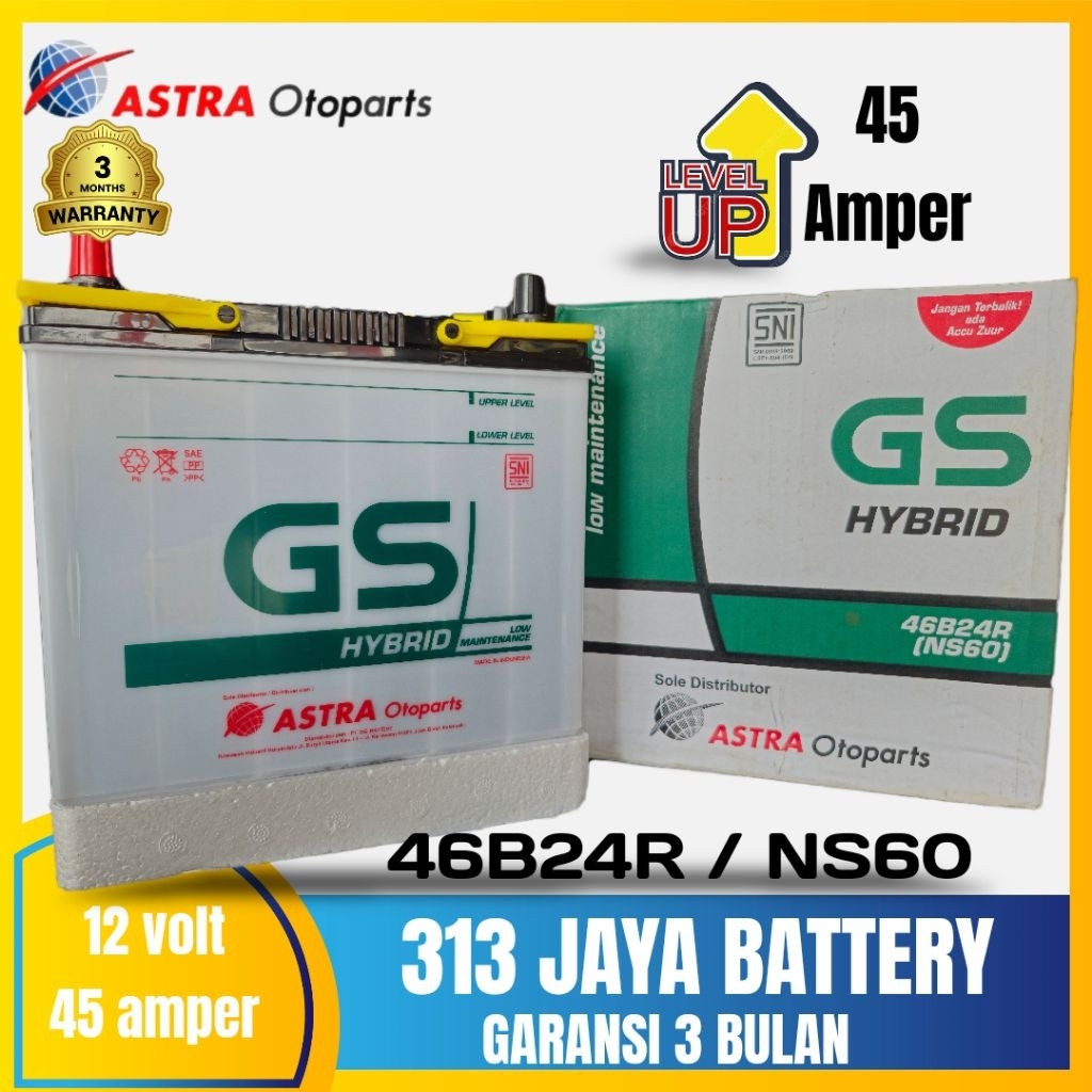 Jual AKI GS HYBRID NS60 / 46B24R AVANZA XENIA TERIOS RUSH KATANA