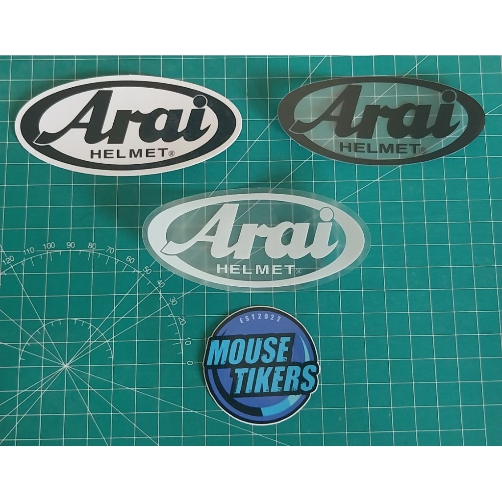 Jual Sticker Accesories Logo Helmet Ar*i Berisi 3 Buah (3pcs) | Shopee ...