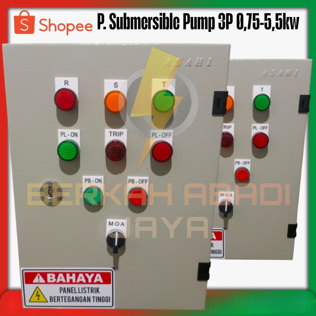 Jual Panel pompa submersible 3phase 0,75kw sampai 5,5kw | Shopee Indonesia