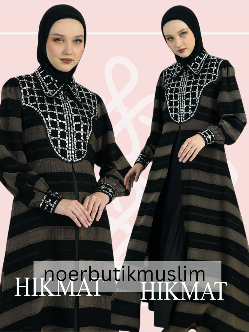 Jual Hikmat fashion original A3834 Abaya hikmat noerbutikmuslim ...