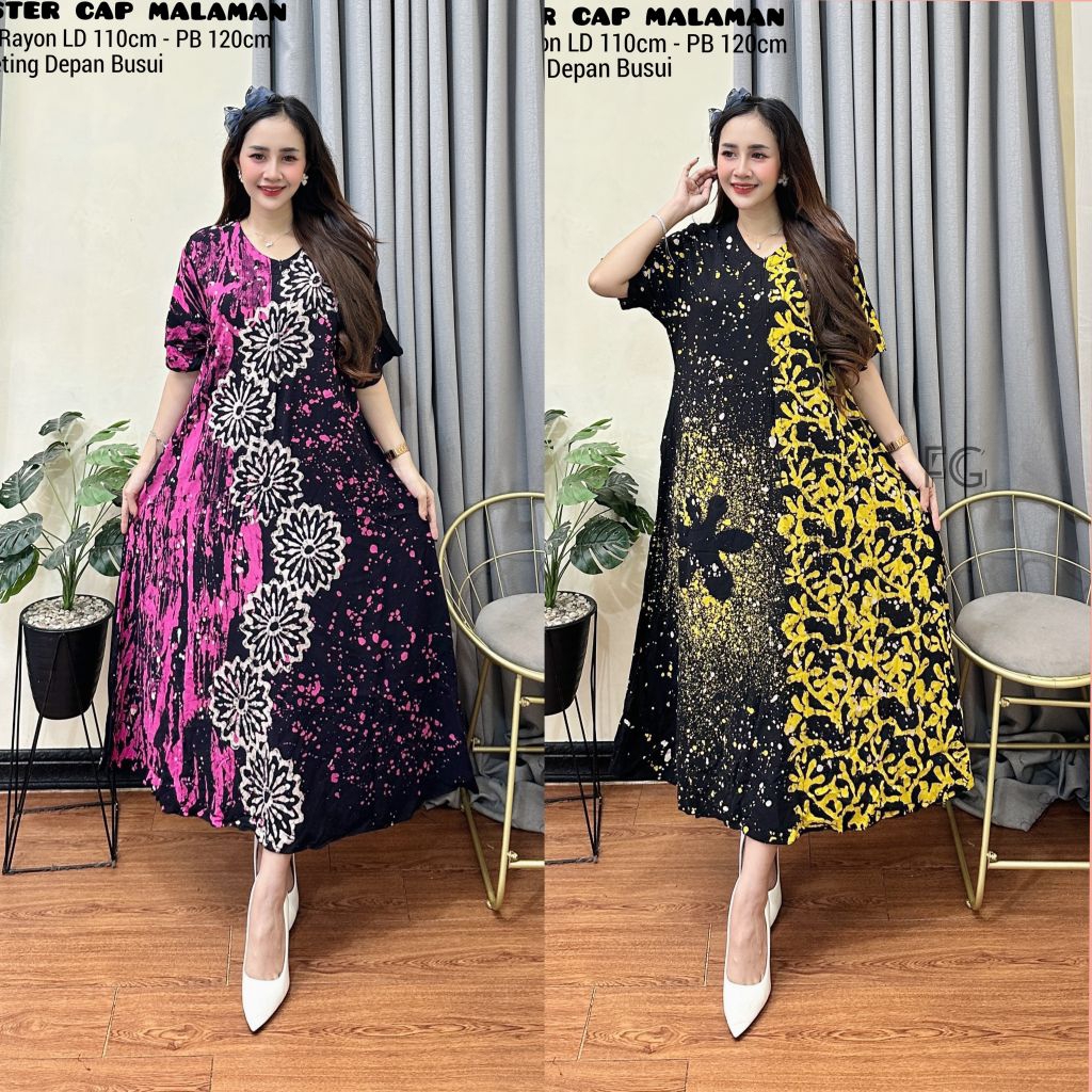 Daster Standar Lengan Pendek Bahan Twill