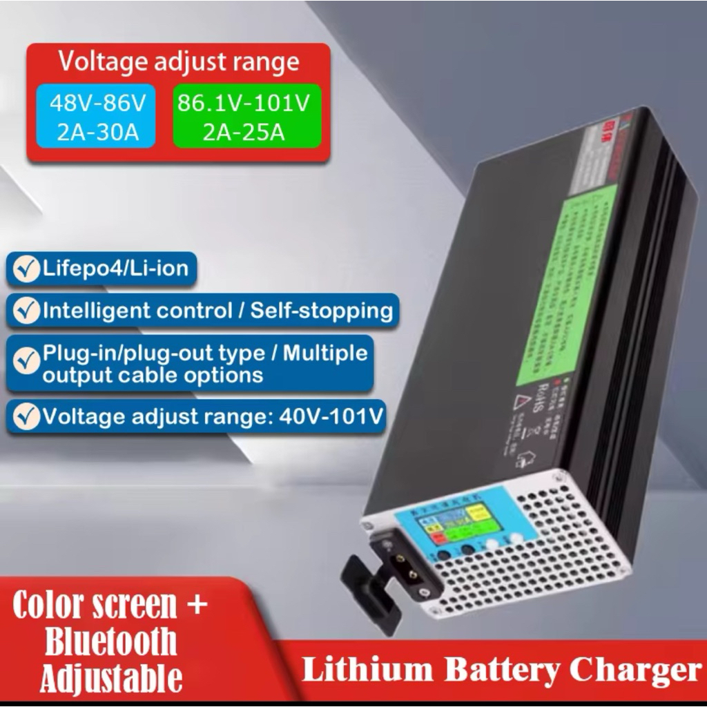 Jual Charger adjustable Fast charging lithium battery for politron fox ...