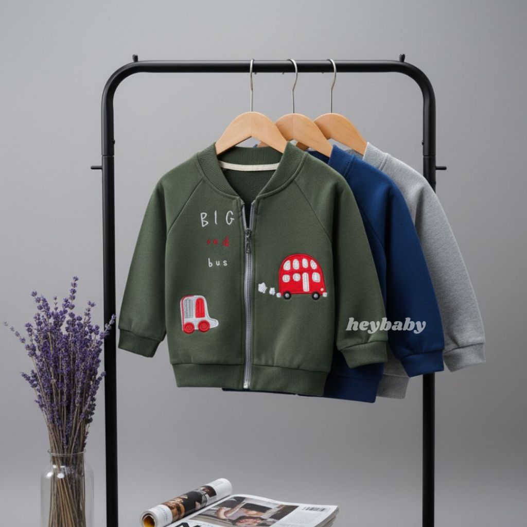 Jual HEYBABY - Password Jacket Bus Atasan Sweater 1 - 7 Tahun | Shopee ...