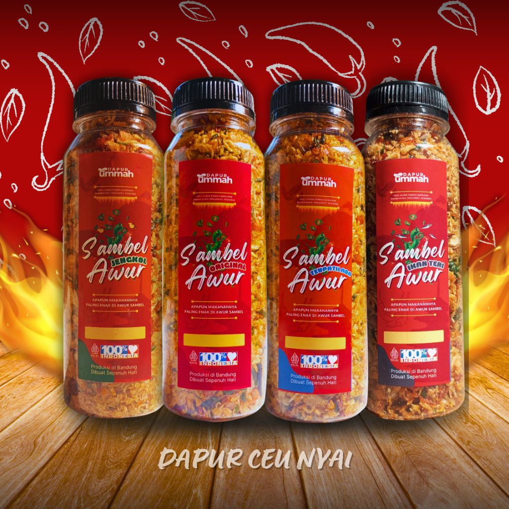 Jual SAMBEL AWUR VARIAN TERI, SAMBEL KERING, SAMBEL TABUR BY Dapur Ceu ...