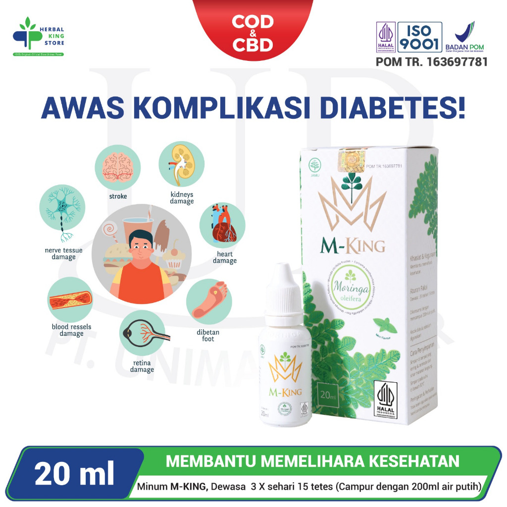 MKING - Jamu Tetes Herbal Mikro Nutrisi Membantu Kesehatan Penderita Diabetes