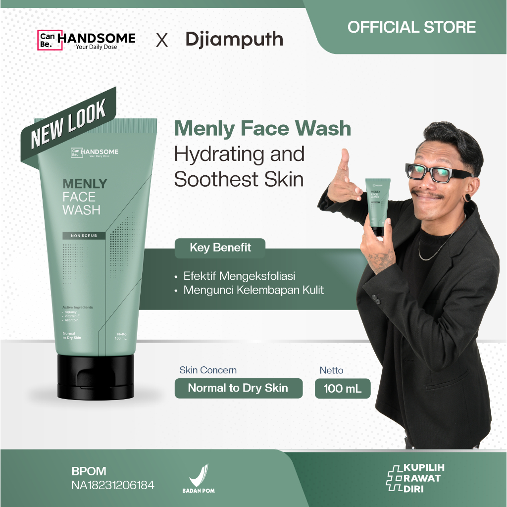 Jual Menly Facial Wash (Hydrating Soothest Skin) 100ml - Sabun Cuci ...