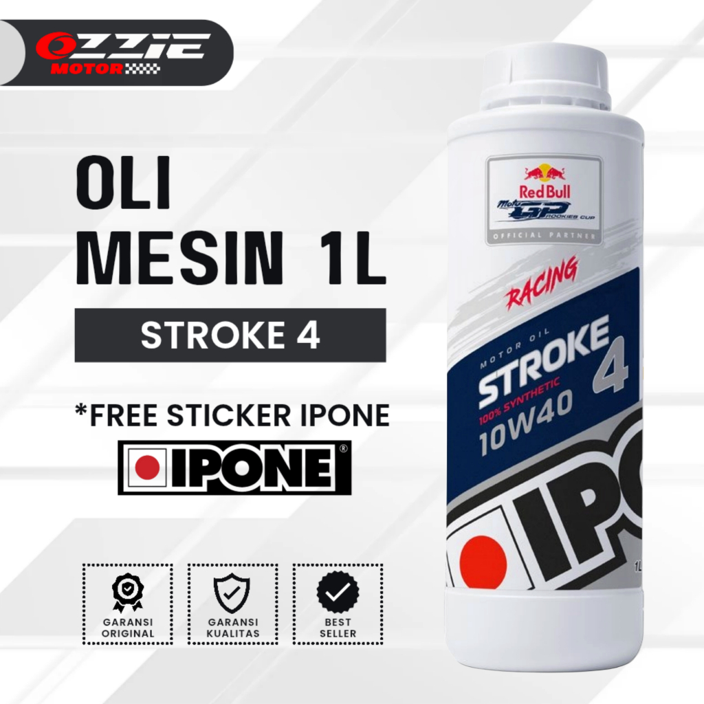 Jual Ipone Stroke 4 10W40 10W50 5W40 - Oli Motor 4 Tak Racing | Shopee ...