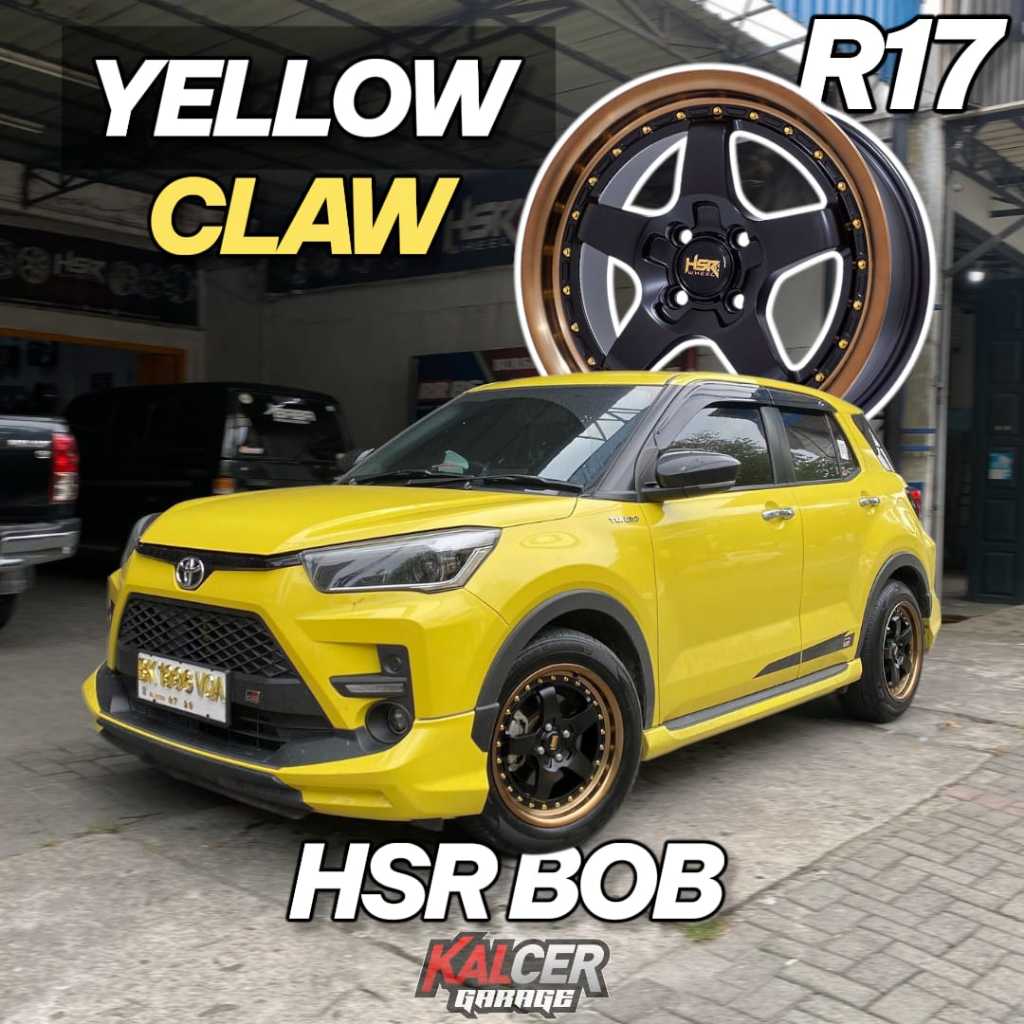 Jual Velg Mobill Raize HSR BOB Ring 17 Pcd 4x100 Lebar 7,5/8,5 ET42/38 ...