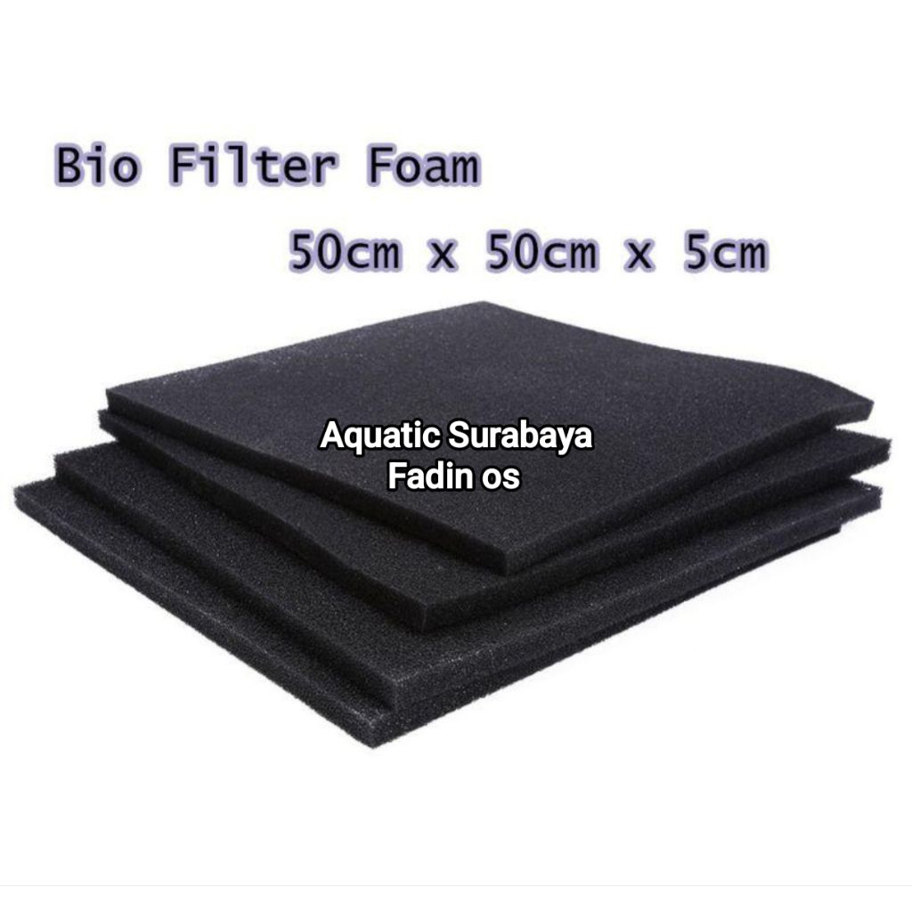 Jual Biofil Biofoam Bio Sponge Busa Filter Aquarium Kolam 50X50x5 CM ...