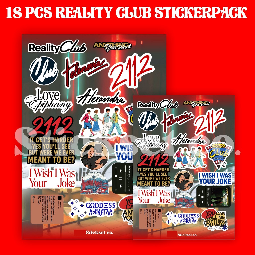 Jual 19 PCS REALITY CLUB STICKERPACK ANTI AIR | Shopee Indonesia