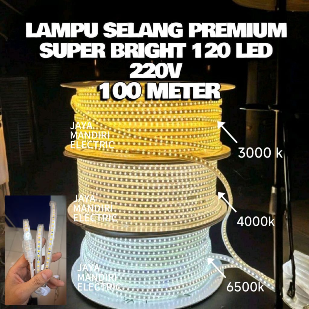 Jual Neon Flex 100mtr 220volt SUSU Lampu Flexible 100 Mtr 220v Bisa ...
