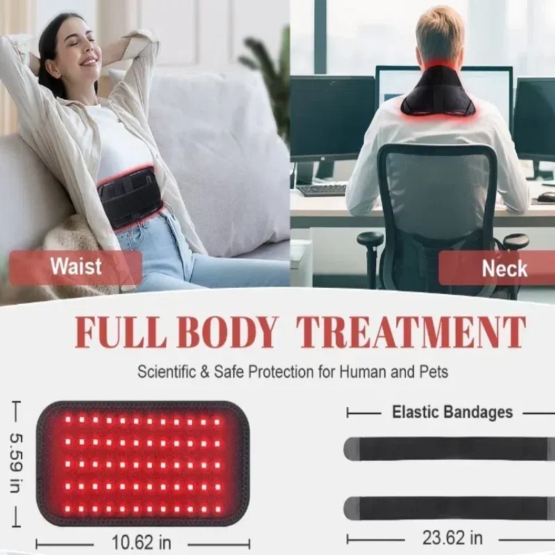 Jual Sabuk Terapi Red Infrared USB Type C Power 6W Light Therapy Pad ...