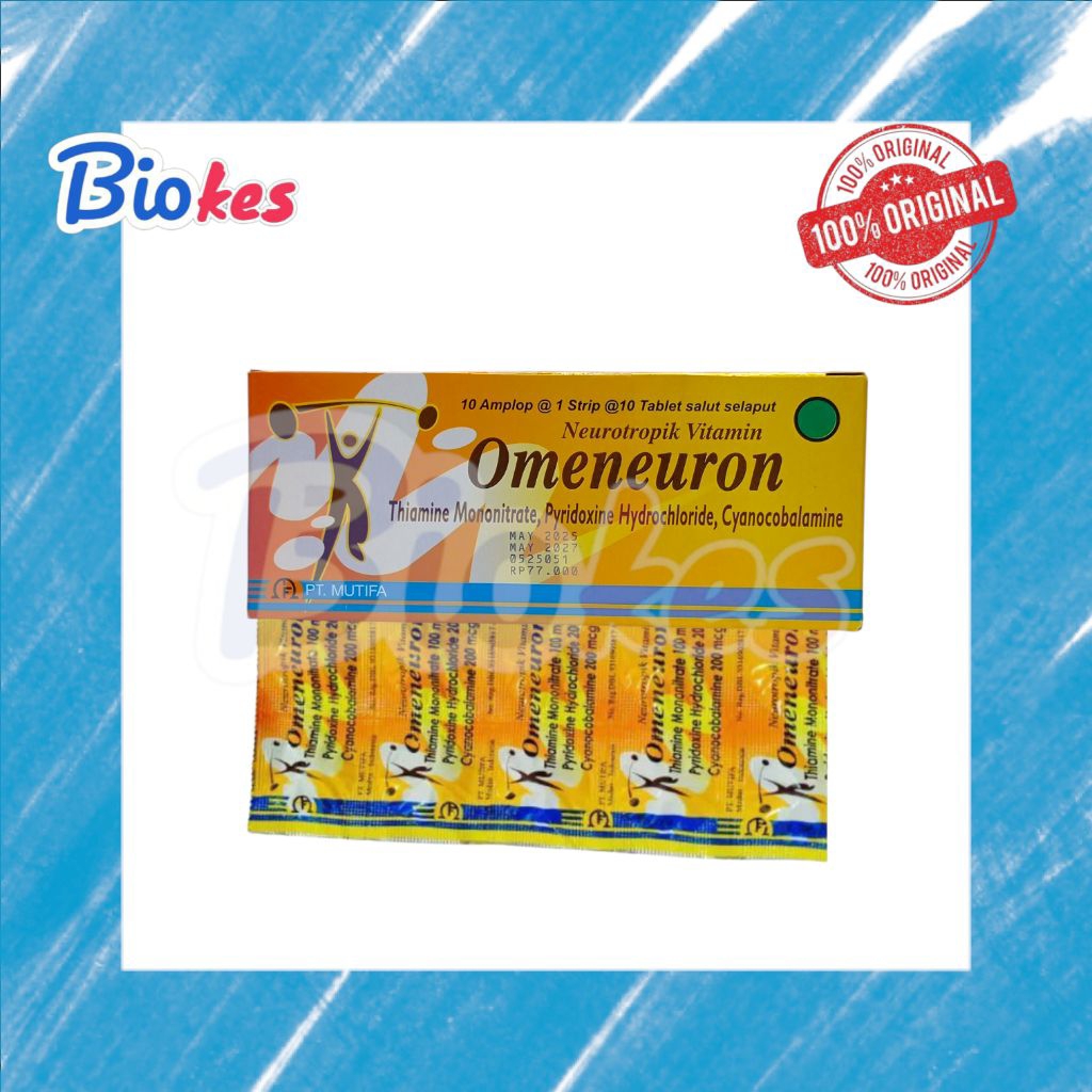 Jual OMENEURON TABLET PERBOX ISI 10 STRIP multivitamin neurotropik ...