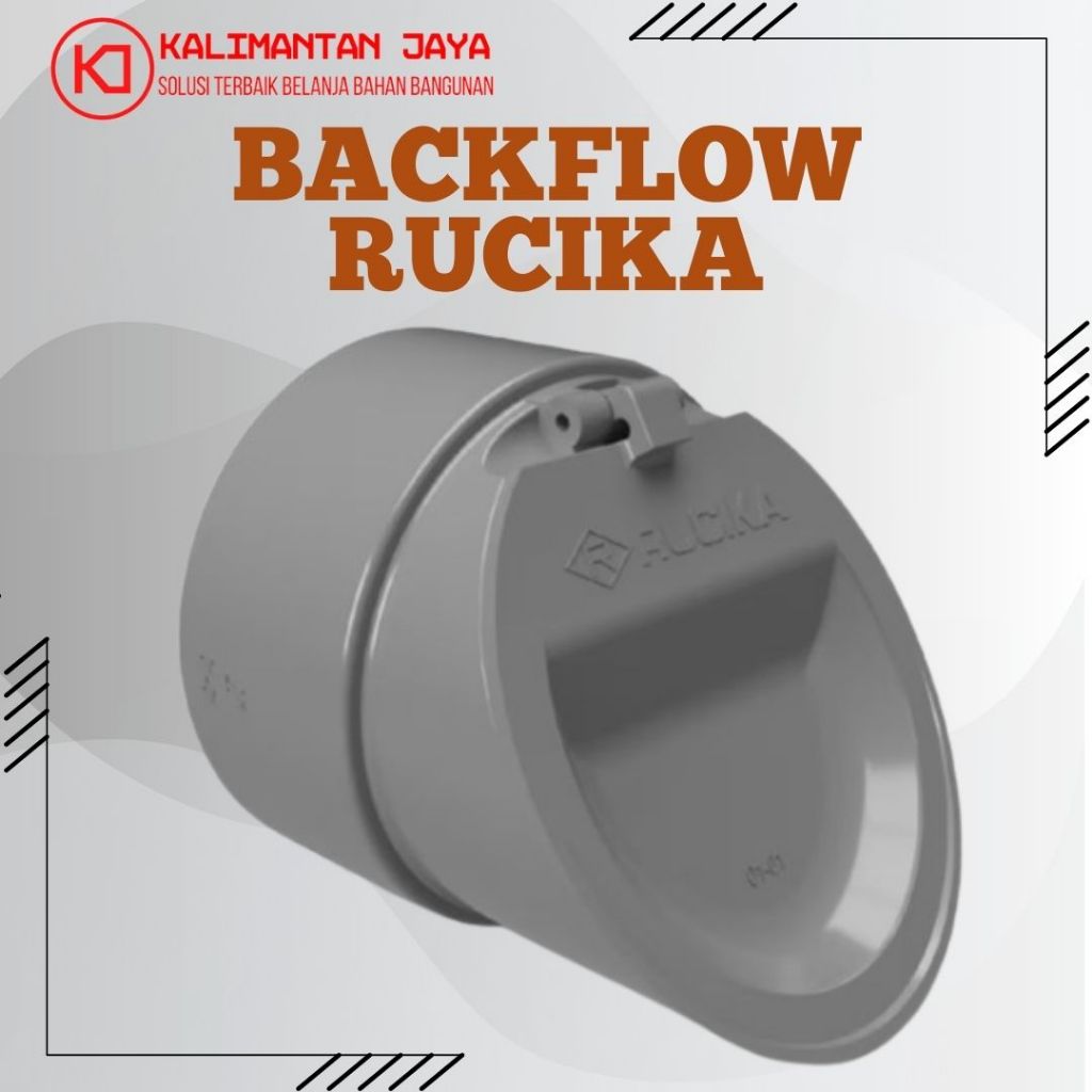 Jual Backflow Rucika / Back Flow Valve PVC / Penutup Saluran Air ...