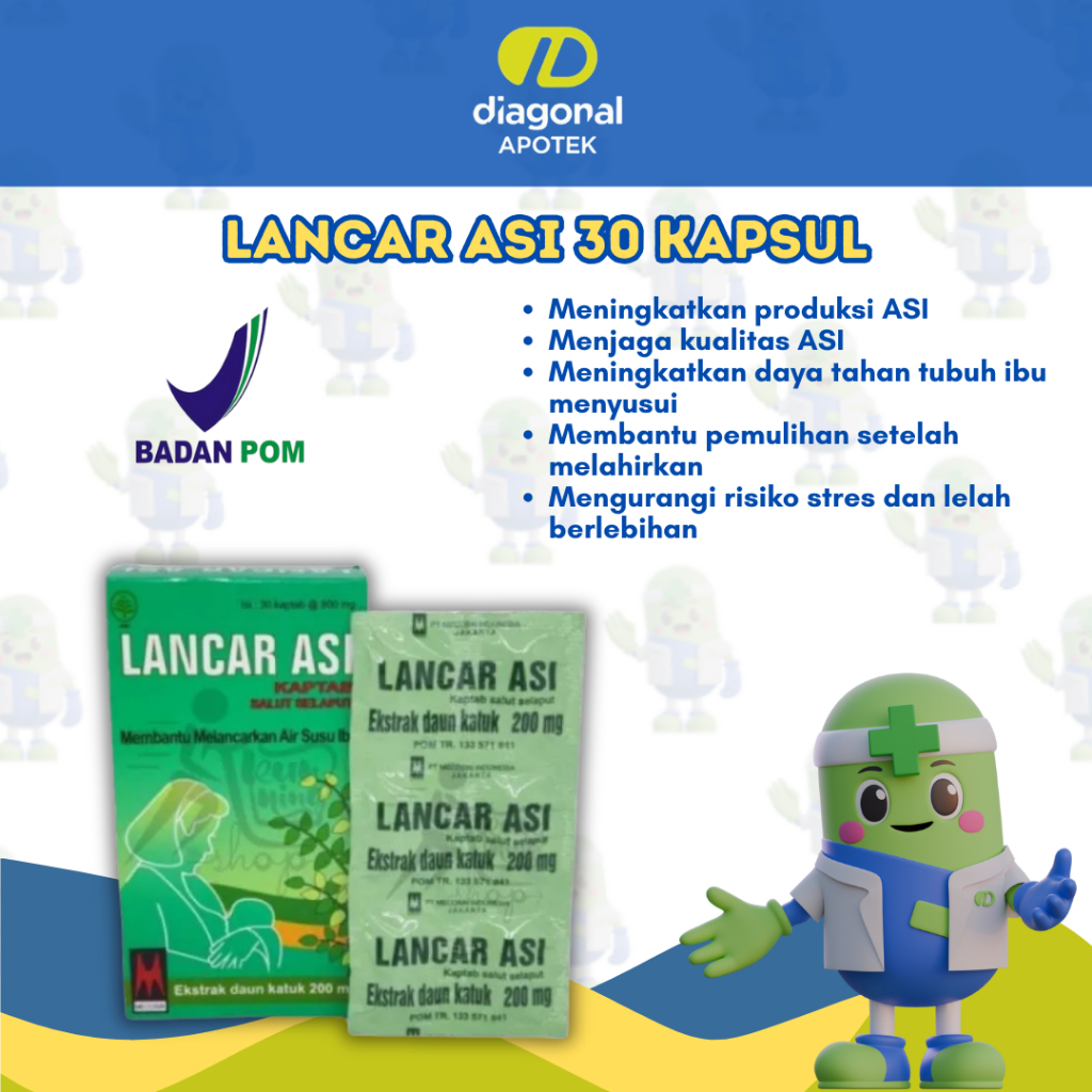 Jual Lancar Asi Box 30 Kapsul Untuk Pertumbuhan Si Kecil dan Ibu ...