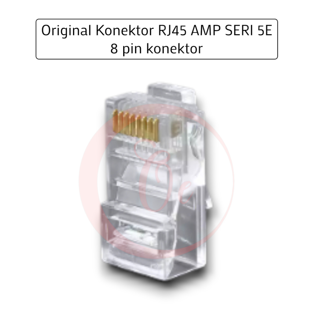 Jual Konektor Kabel RJ45 AMP Seri SE - 8pin Konektor WIFI Router, IPTV ...