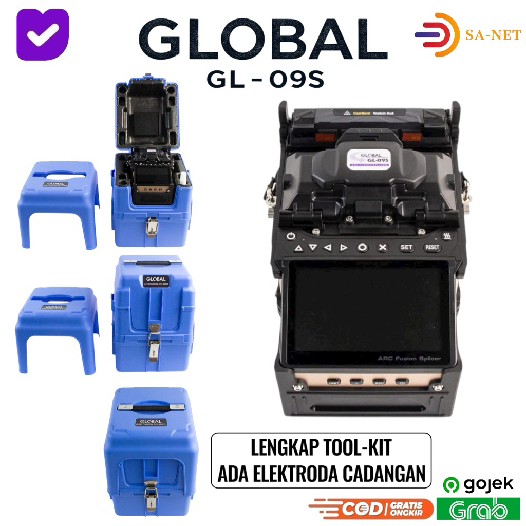 Jual GLOBAL GL-09S Mesin Splicer Kabel Fiber Optik Fusion Splicer ...