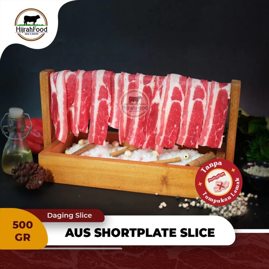 Hijrahfood Slice Beef AUS Shortplate 500gr