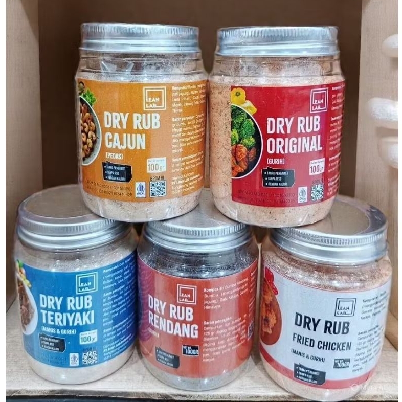 Jual LEAN LAB DRY RUB BUMBU MASAK MARINASI RENDAH KALORI LOW SODIUM 100 ...