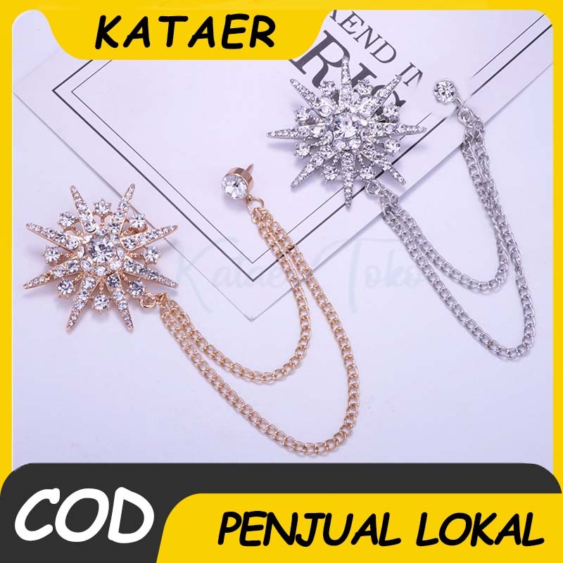 Jual Bros Pin Rantai Jas Rantai Baju Melayu Rumbai Lapel Pin Blazer ...