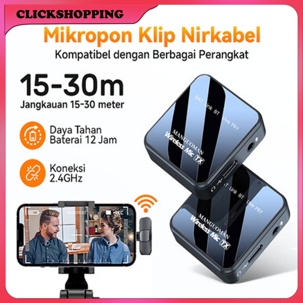 Jual READY R8 Wireless Lavalier Mic For Vloggers & Streamers Wireless ...