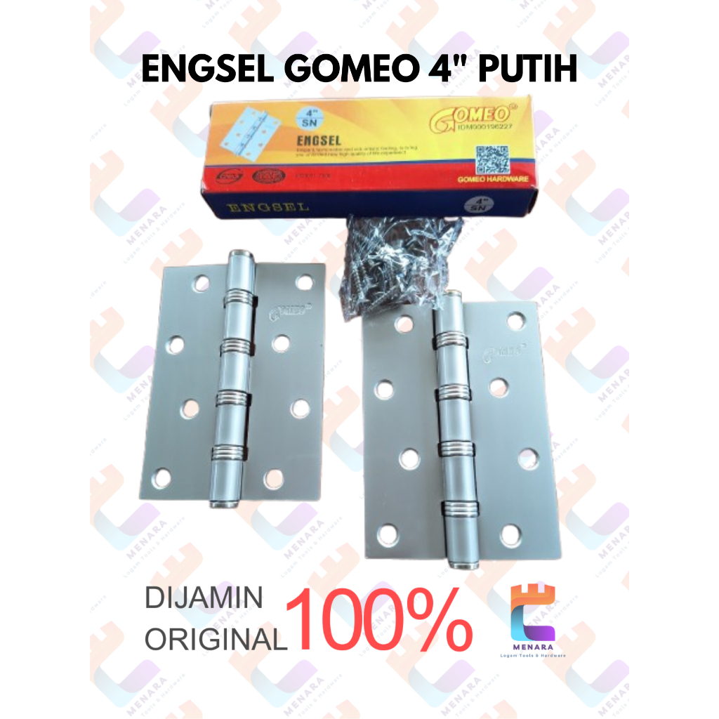 Jual Engsel Jendela Engsel Pintu Rumah GOMEO 4 inch SILVER | Shopee ...