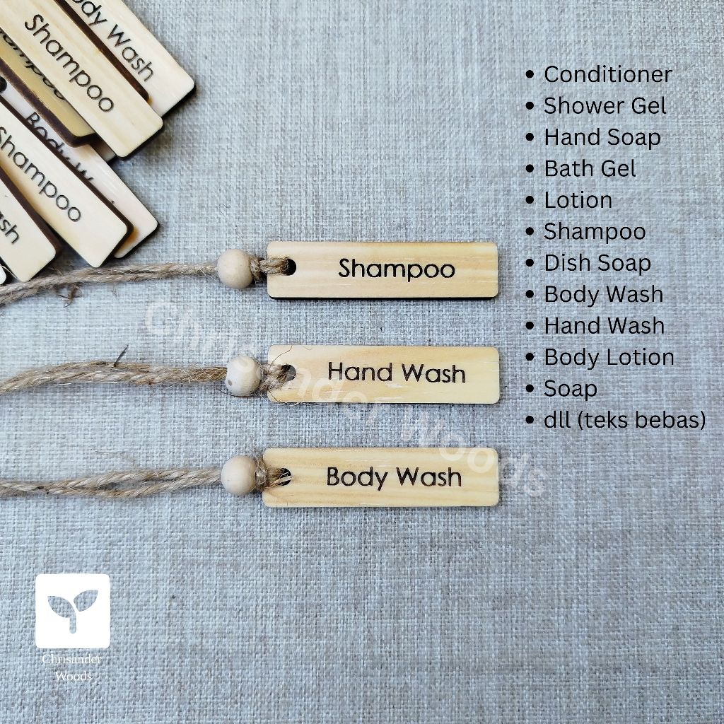 Jual Amenities Tag | Label Amenities | Label Kayu | Hang Tag Kayu Pinus ...