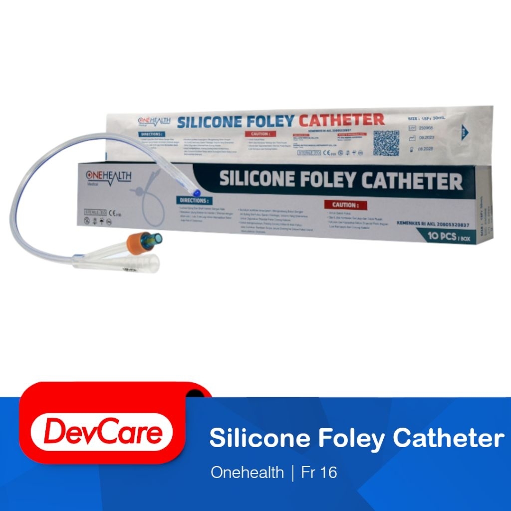 Jual Foley Catheter Silicone 2 Way ONEHEALTH Selang Kateter Silikon No ...