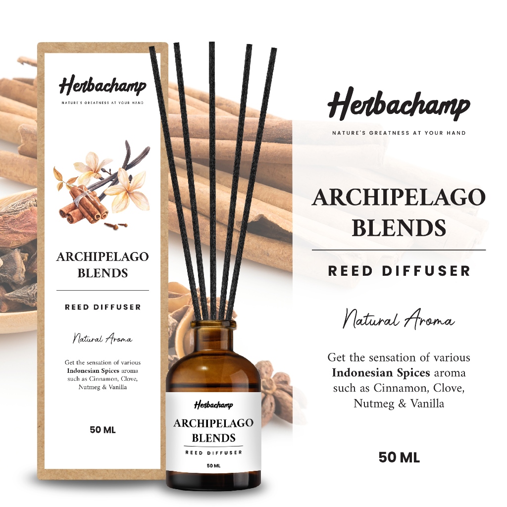 Jual Herbachamp Archipelago Blends Reed Diffuser | Pengharum Ruangan ...