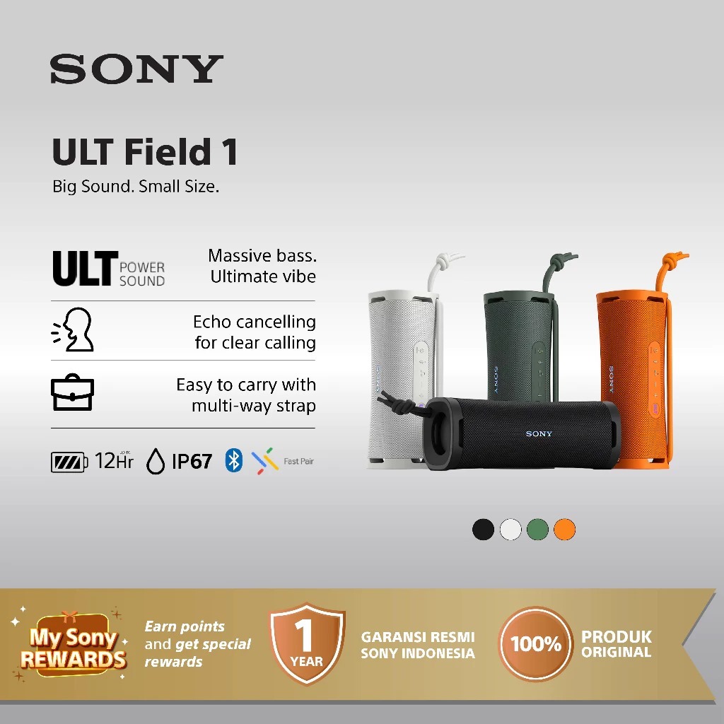 Jual Sony SRS-ULT10 ULT 10 Field 1 Field1 Ultra Wireless Bluetooth ...