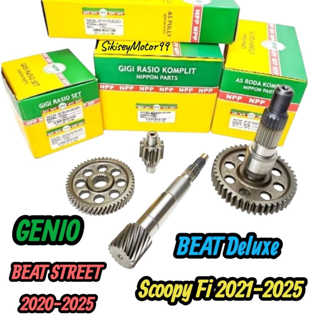 Jual GIGI RASIO KOMPLIT GENIO BEAT STREET 2020 2025 BEAT DELUXE New ...