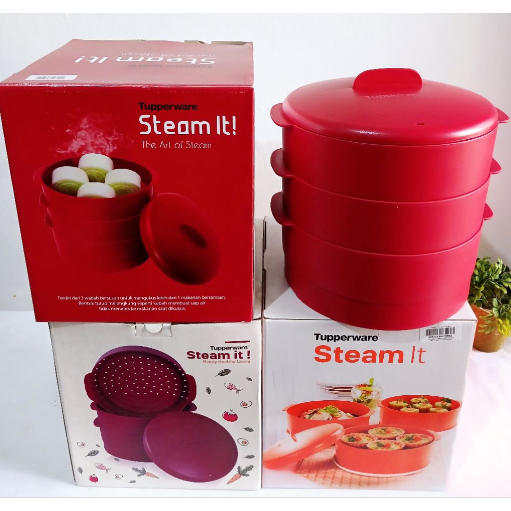 Jual Tupperware Steam It /kukusan/susun 3 dan 2/ d:20cm t:18cm