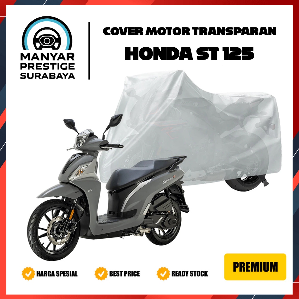 Jual Cover Motor Honda ST 125 ST125 Transparan Tebal Plastik Waterproof ...