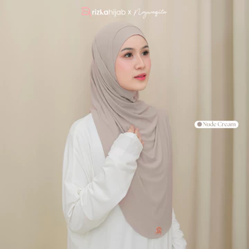Rizka Hijab X Najwaqila Najwa Bergo Series 3 Hijab Instan Jersey Premium