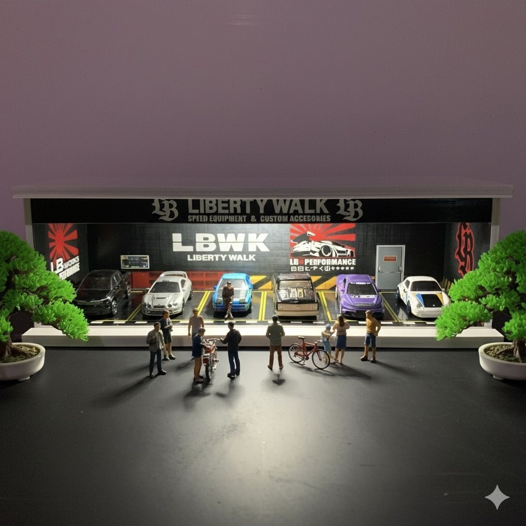 Jual Diorama hotwheels lbwk skala 1:64/lbwk/diorama lbwk/diorama ...